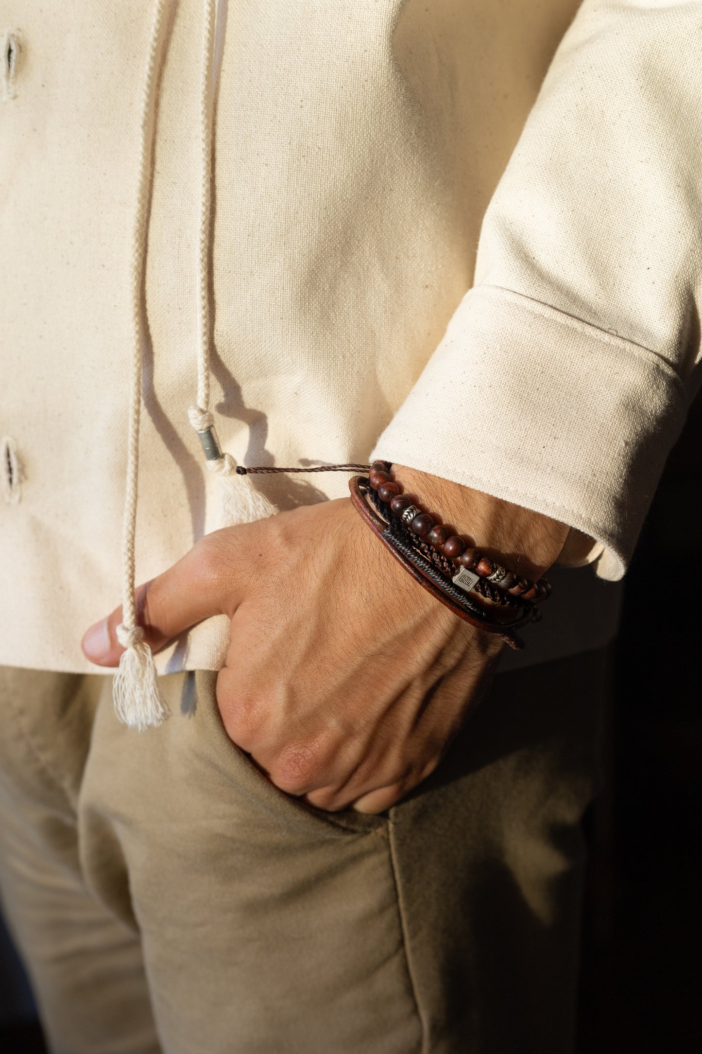 Tejer - Pulsera - Café