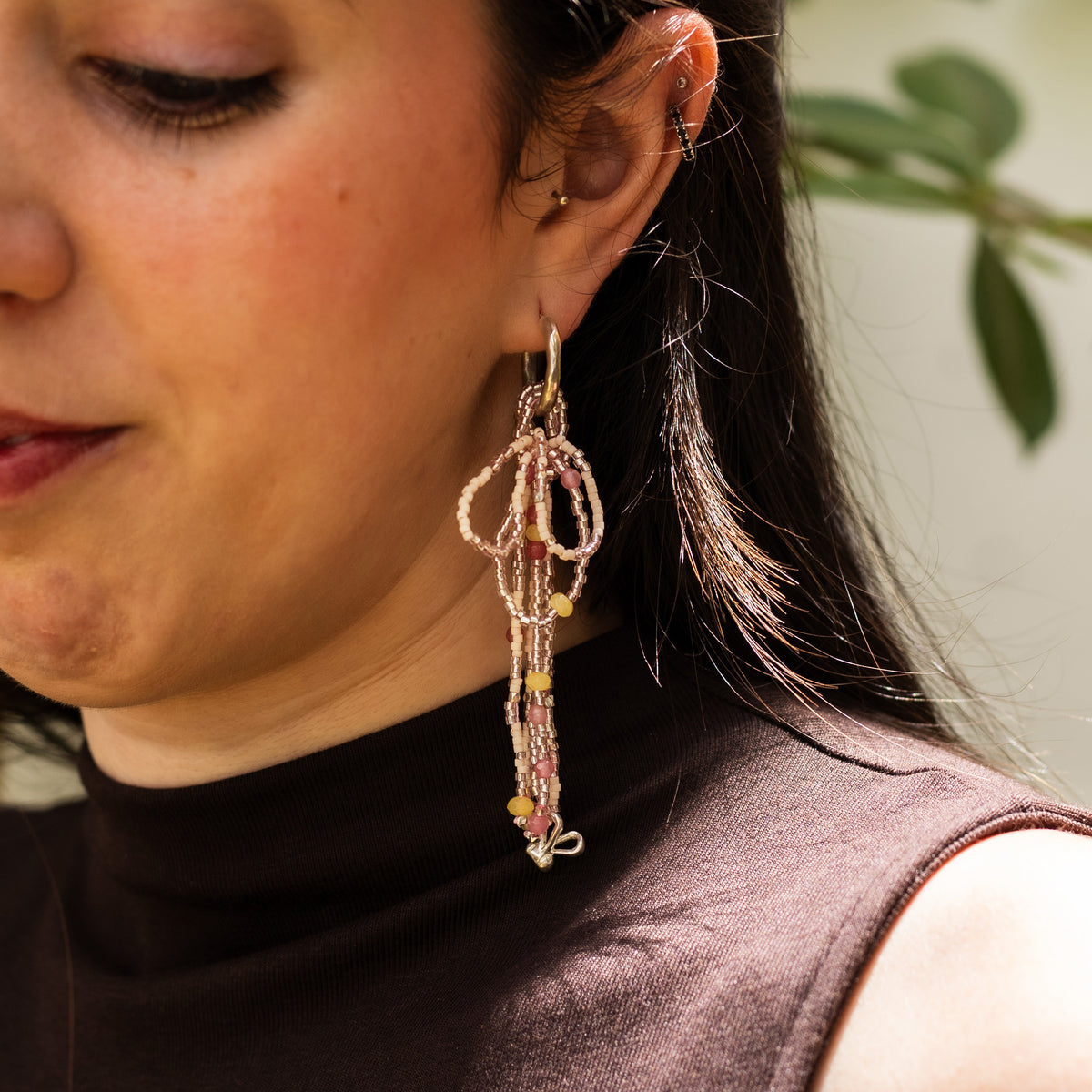 Jardin lleno de abejas - Charm - Plata - Rosado