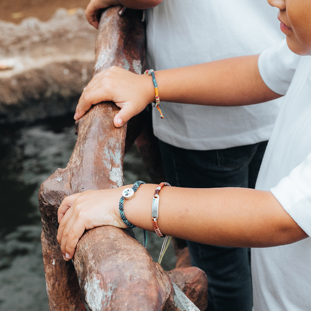 Mariposa Morpho - Pulsera Niños - Azul