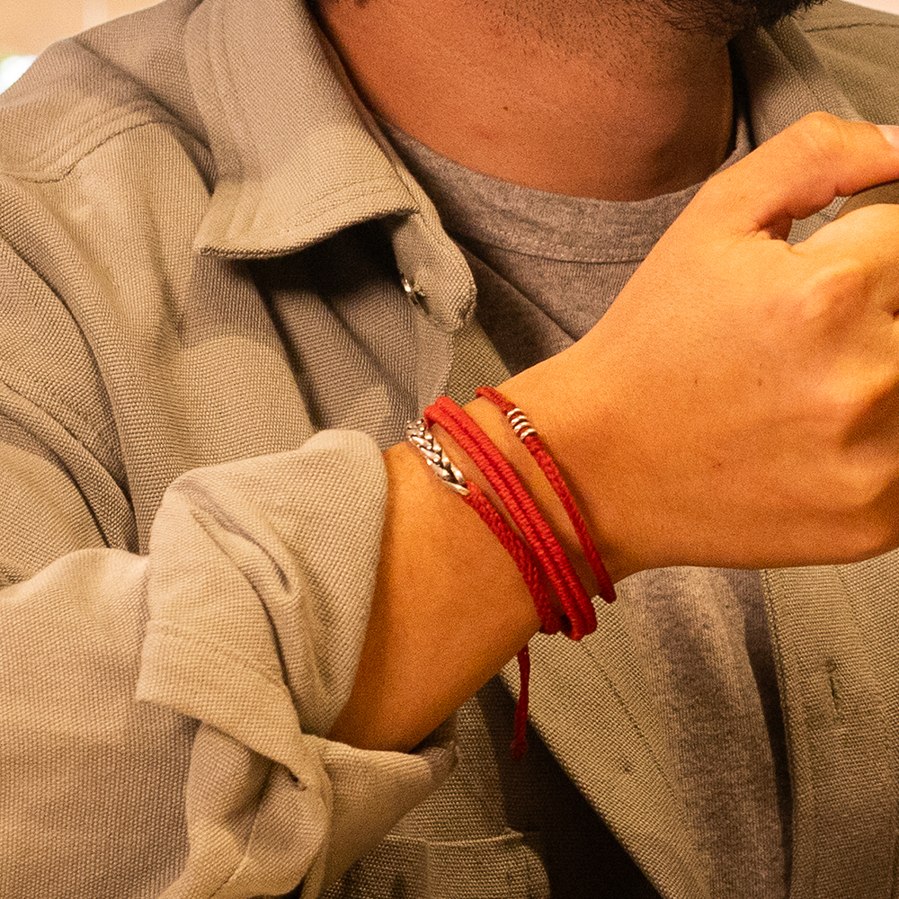Siempre - Pulsera - Roja - Plata