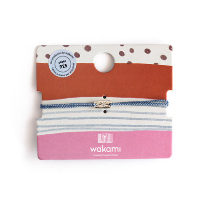 Alumbrar - Pulsera - Plata - Celeste