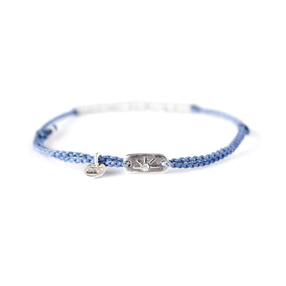 Alumbrar - Pulsera - Plata - Celeste
