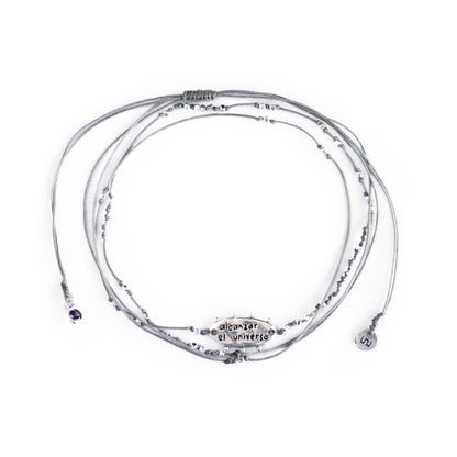 Alcanzar el universo - Collar - Pulsera - Gris - Plata