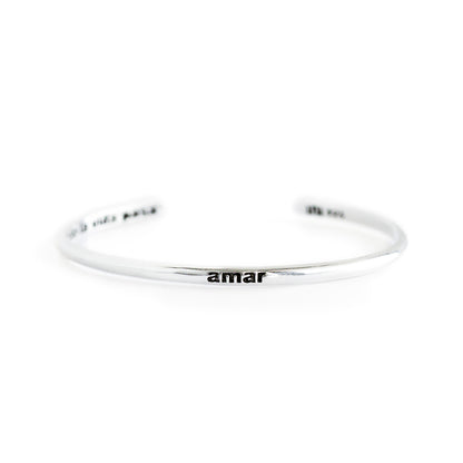 Amar cuando la vida pasa - Bangle - Plata