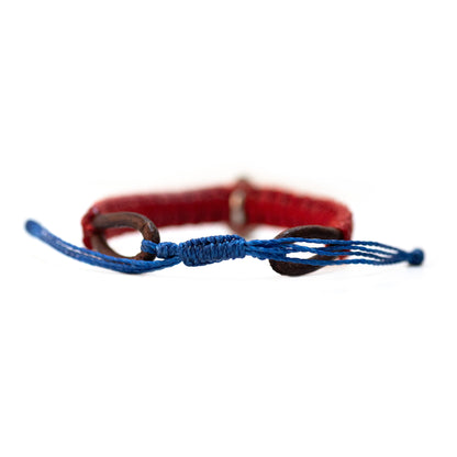 Municipal - Pulsera - Rojo - Cuero