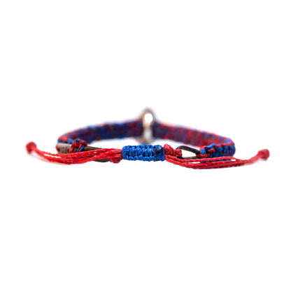 Municipal - Pulsera - Rojo/Azul - Cuero