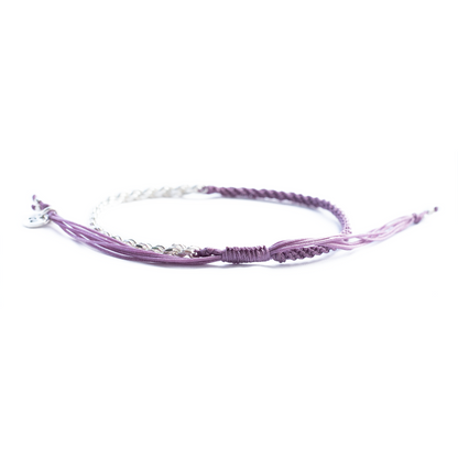 Alma y ella - Pulsera - Lila - Plata