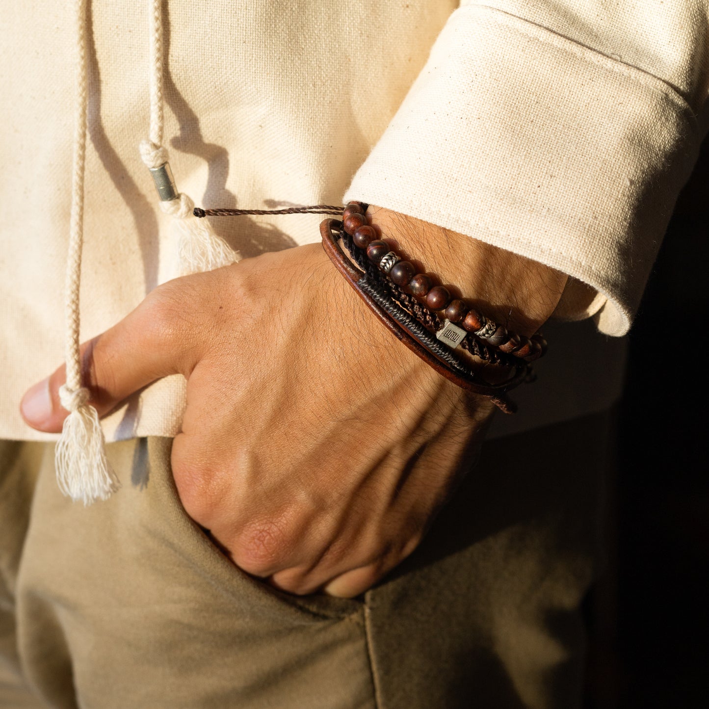 Conectar - Pulsera - Café