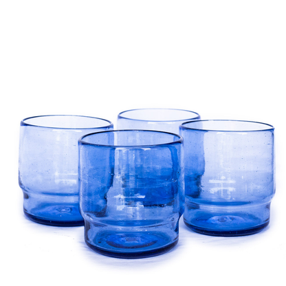 Conexion - Set 4 vasos - Azul