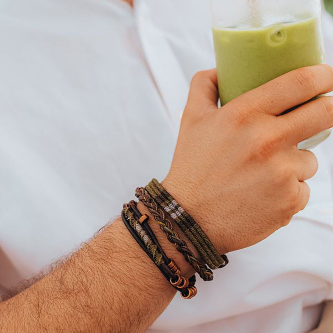 Tierra en calma - Pulsera - Verde