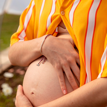 Alma y ella - Pulsera - Lila - Plata