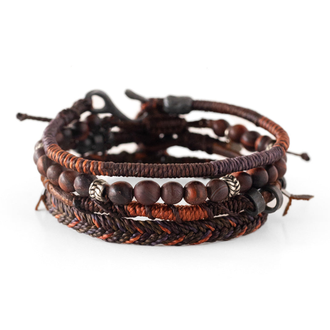 La tierra marrón - Pulseras - Café