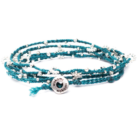 La vida es… - Pulsera - Collar - Azul - Plateado