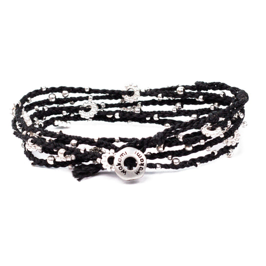 La vida es… - Pulsera - Collar - Negro - Plateado