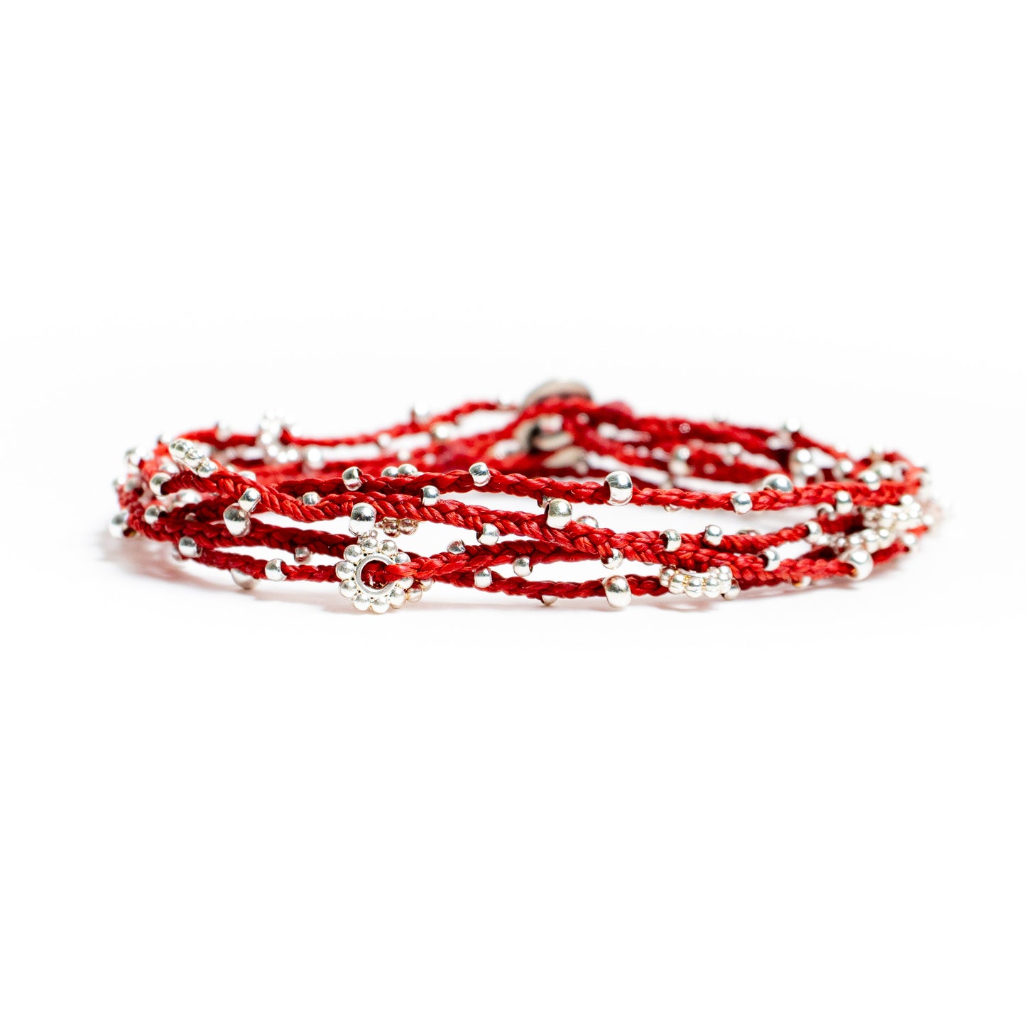 La vida es… - Pulsera - Collar - Rojo - Plateado