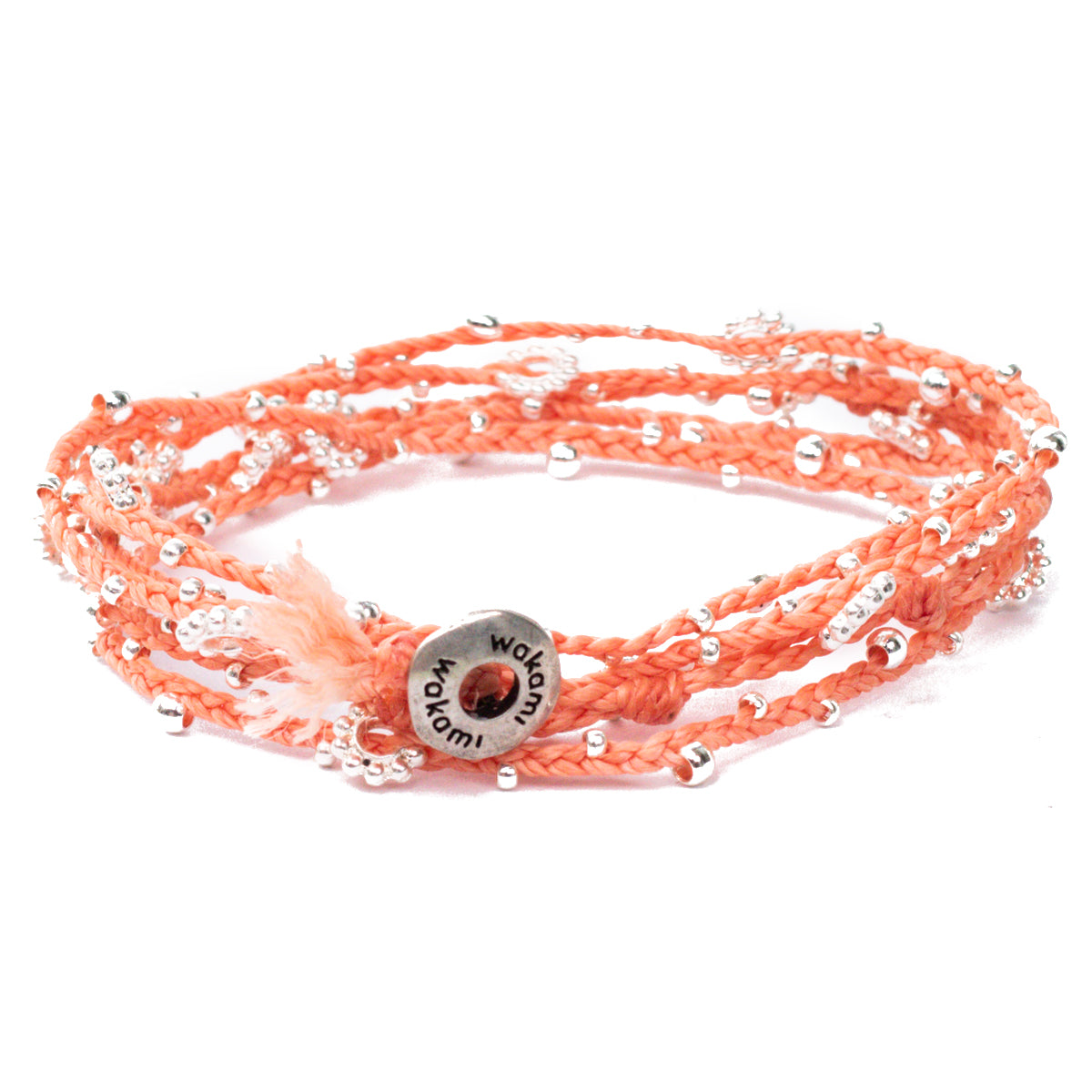 La vida es… - Pulsera - Collar - Salmón - Plateado
