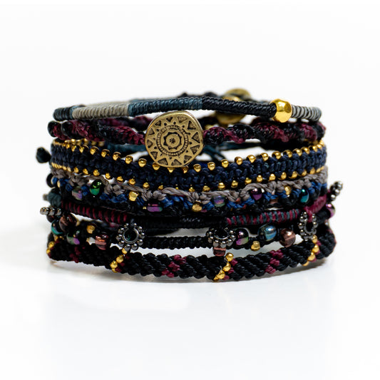 Tierra de noche - Pulsera - Negro