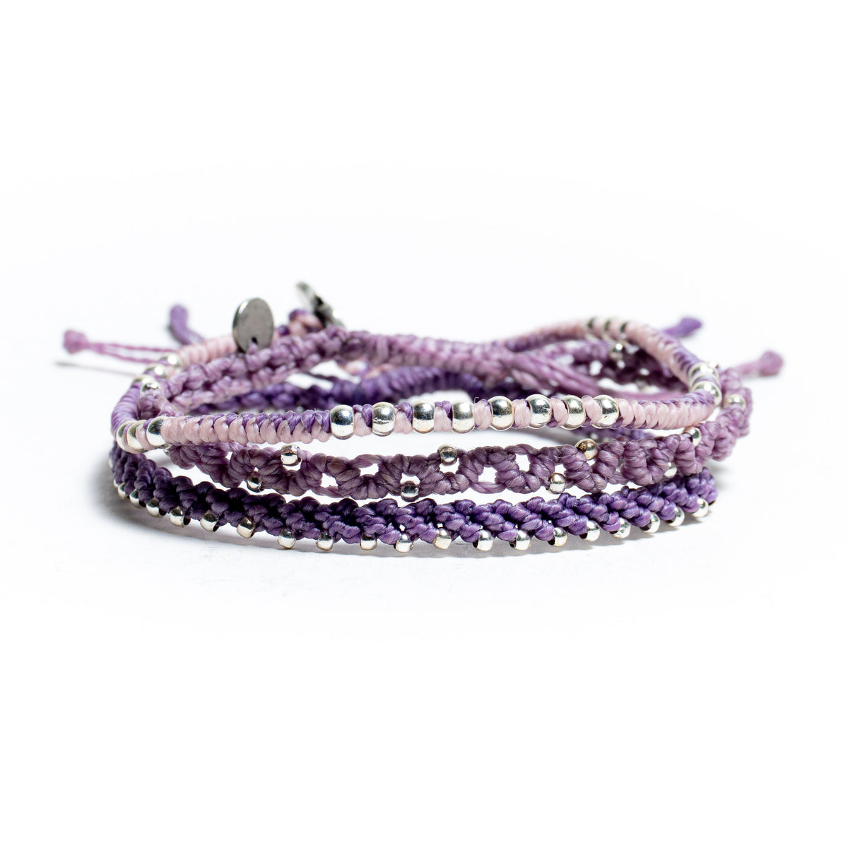 Hermanas - Set de 3 Pulseras - Morado
