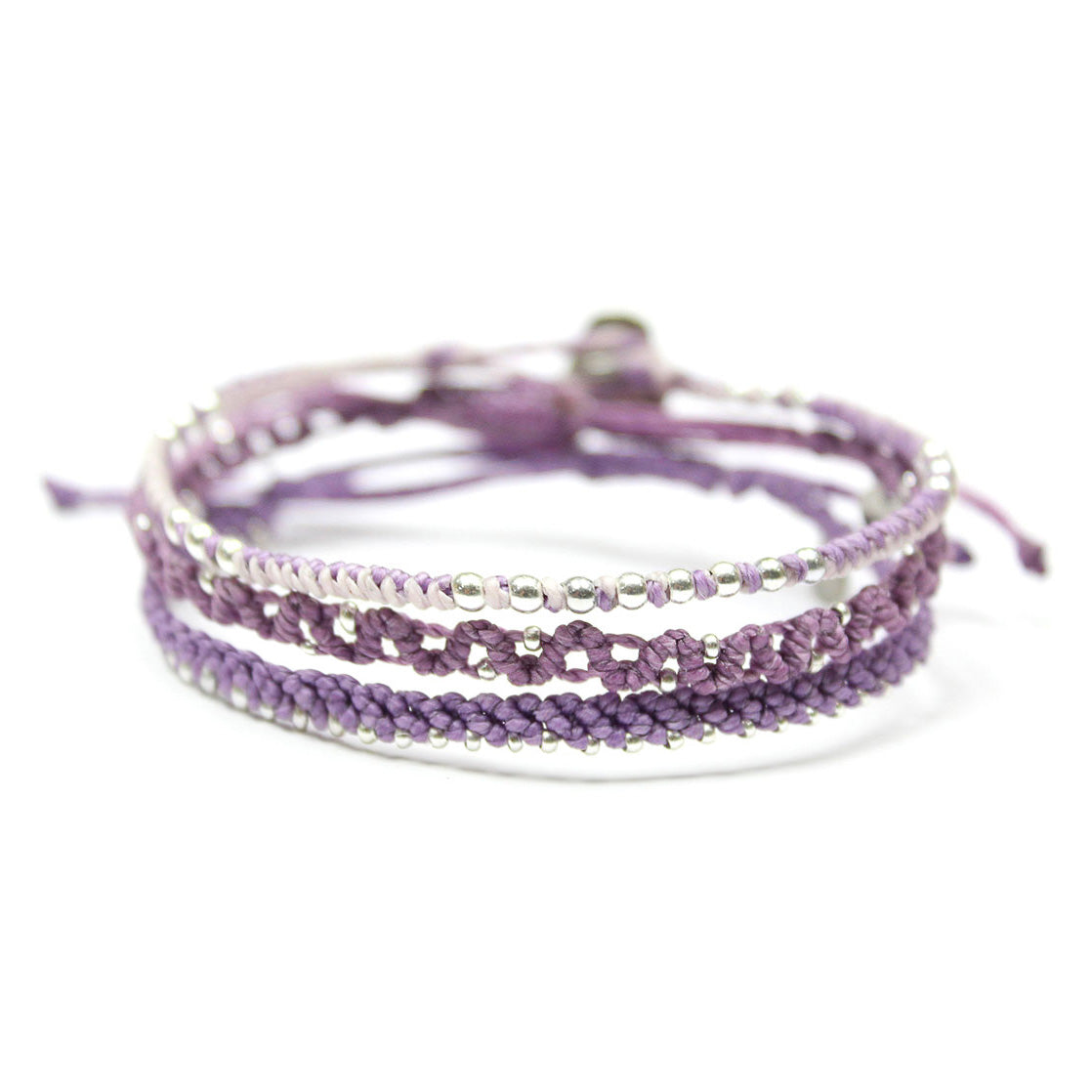Sororidad - Set de 3 Pulseras - Morado