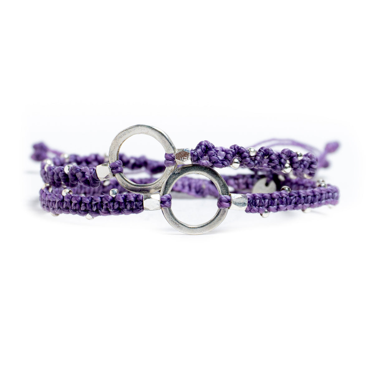 Juntas - Set de 2 Pulseras - Morado