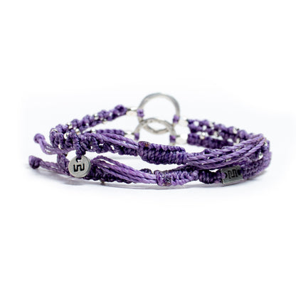 Juntas - Set de 2 Pulseras - Morado