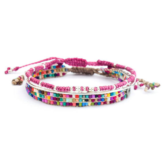 Unir - Set de 3 Pulseras- Multicolor