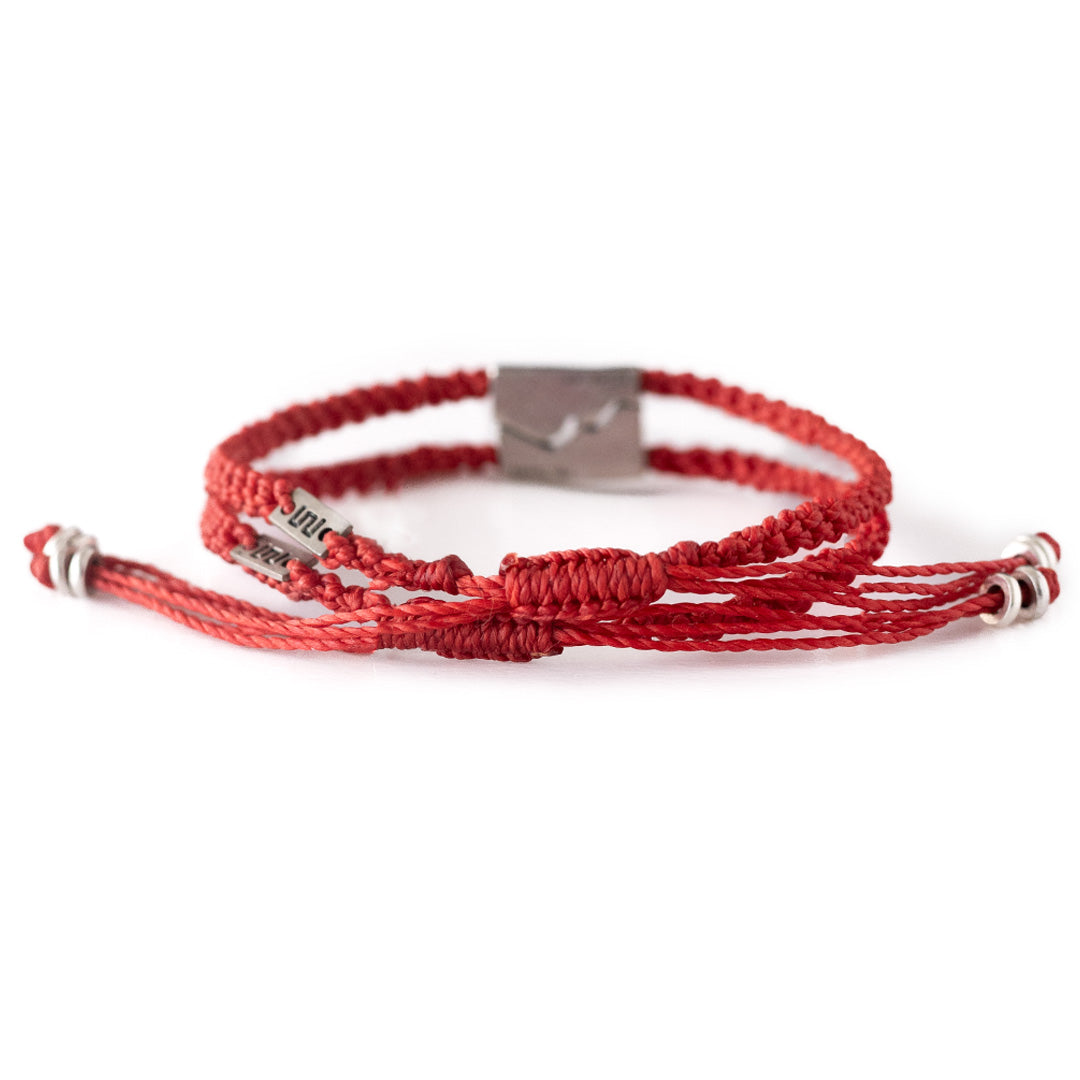 Coincidir - Set de 2 Pulseras- Roja