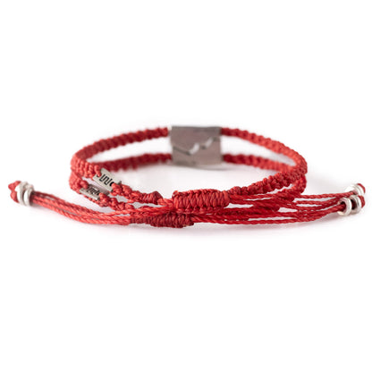 Coincidir - Set de 2 Pulseras- Roja