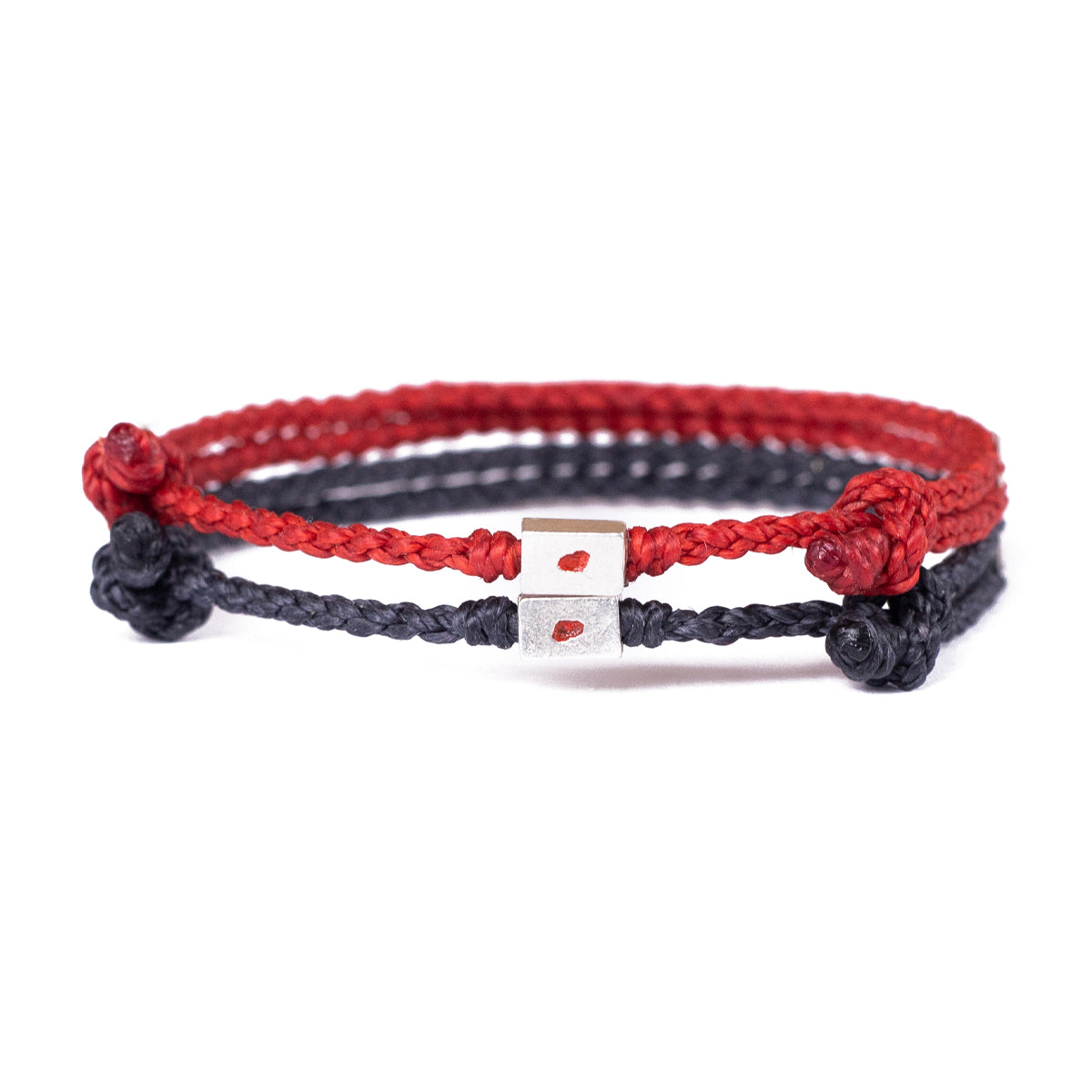 Sincronía - Set de 2 Pulseras - Rojo - Azul