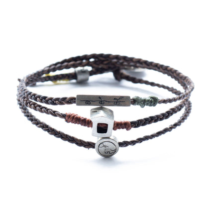 Nuevo sueño Wakami - Pulsera - Cuero - Café