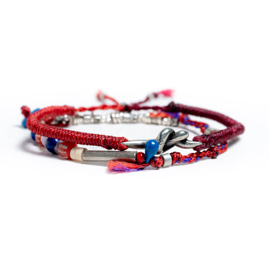 ¿Amar? (Hilo Rojo) - Set de 2 Pulseras - Rojo