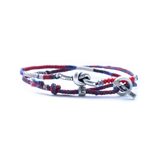 Alma y yo – pulsera de dos vueltas - Rojo/Morado