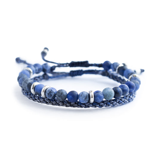 Viajero del mar - Set de 2 Pulseras - Azul