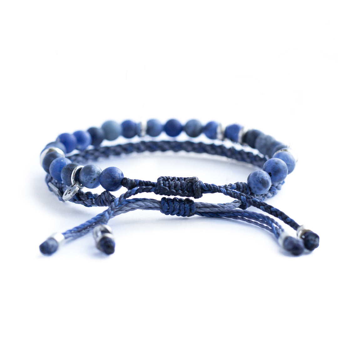Viajero del mar - Set de 2 Pulseras - Azul