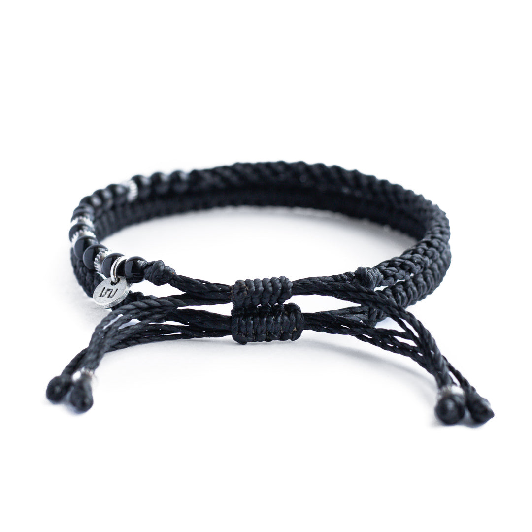 Viajero de la noche - Set 2 Pulseras - Negro