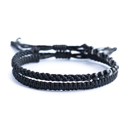 Viajero de la noche - Set 2 Pulseras - Negro