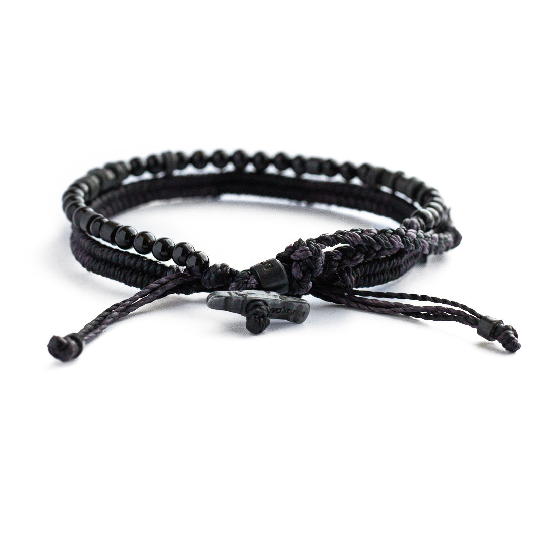 Viajero del universo – Set de 2 Pulseras - Negro