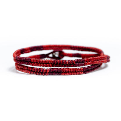 Amor vs. Miedo - Pulsera - Rojo
