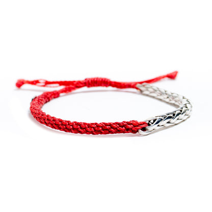 Siempre - Pulsera - Roja - Plata