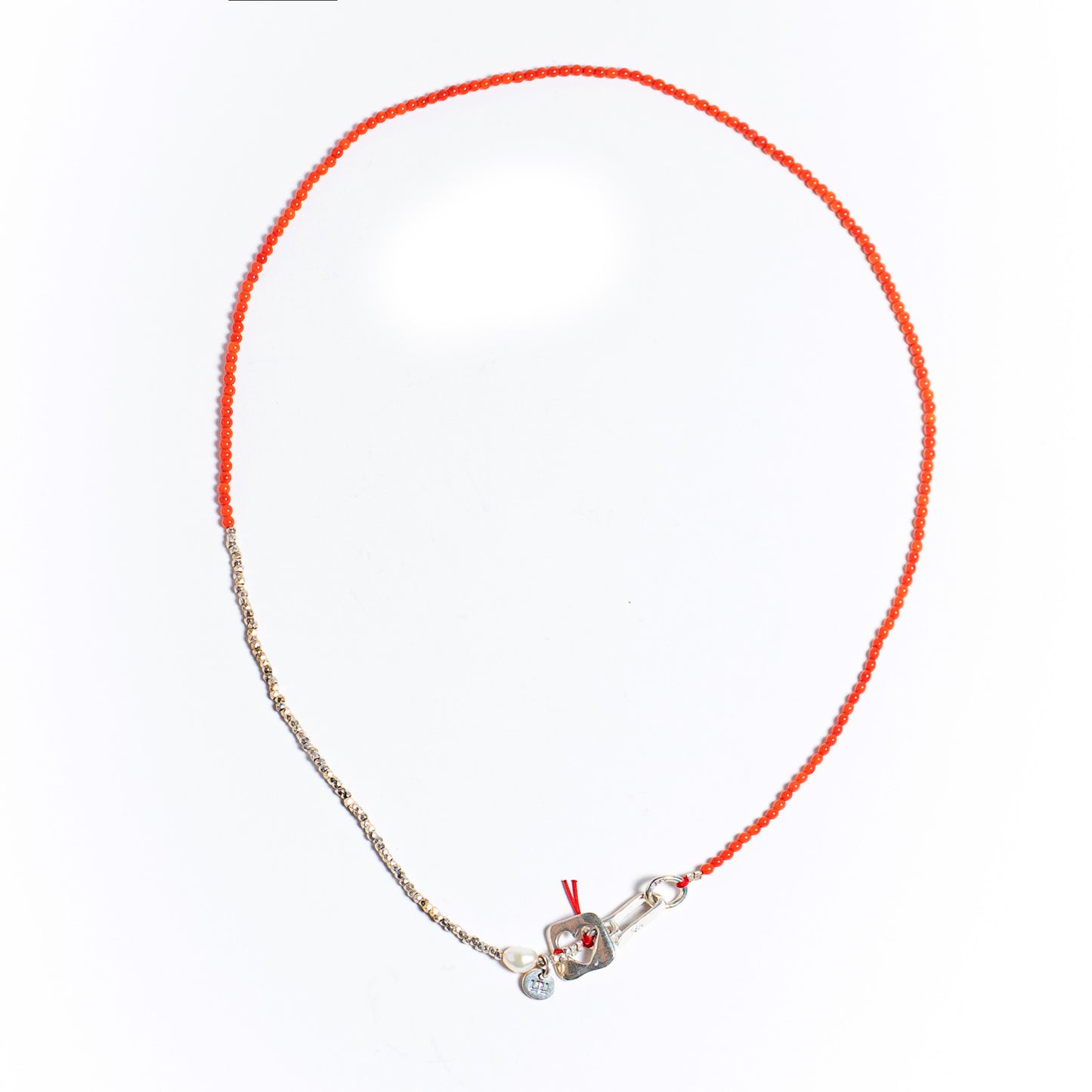 Celebrar el amor - Collar - Rojo - Plata