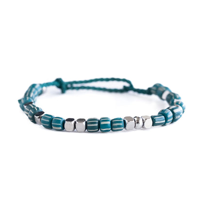 Enfrentando el mundo de la mano - Pulsera - Aqua