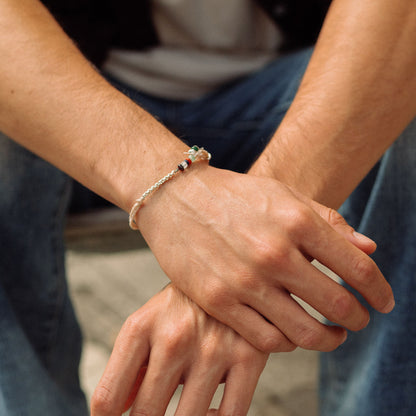 Sueño por sueño - Pulsera - Plata - Beige