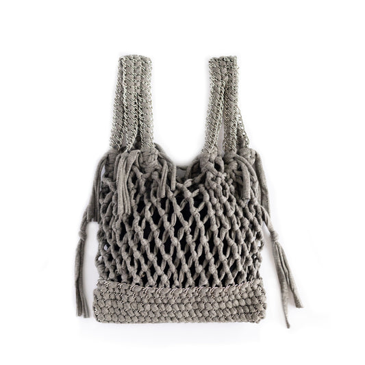 Anudando Sueños - Bolsa - Gris Oscuro