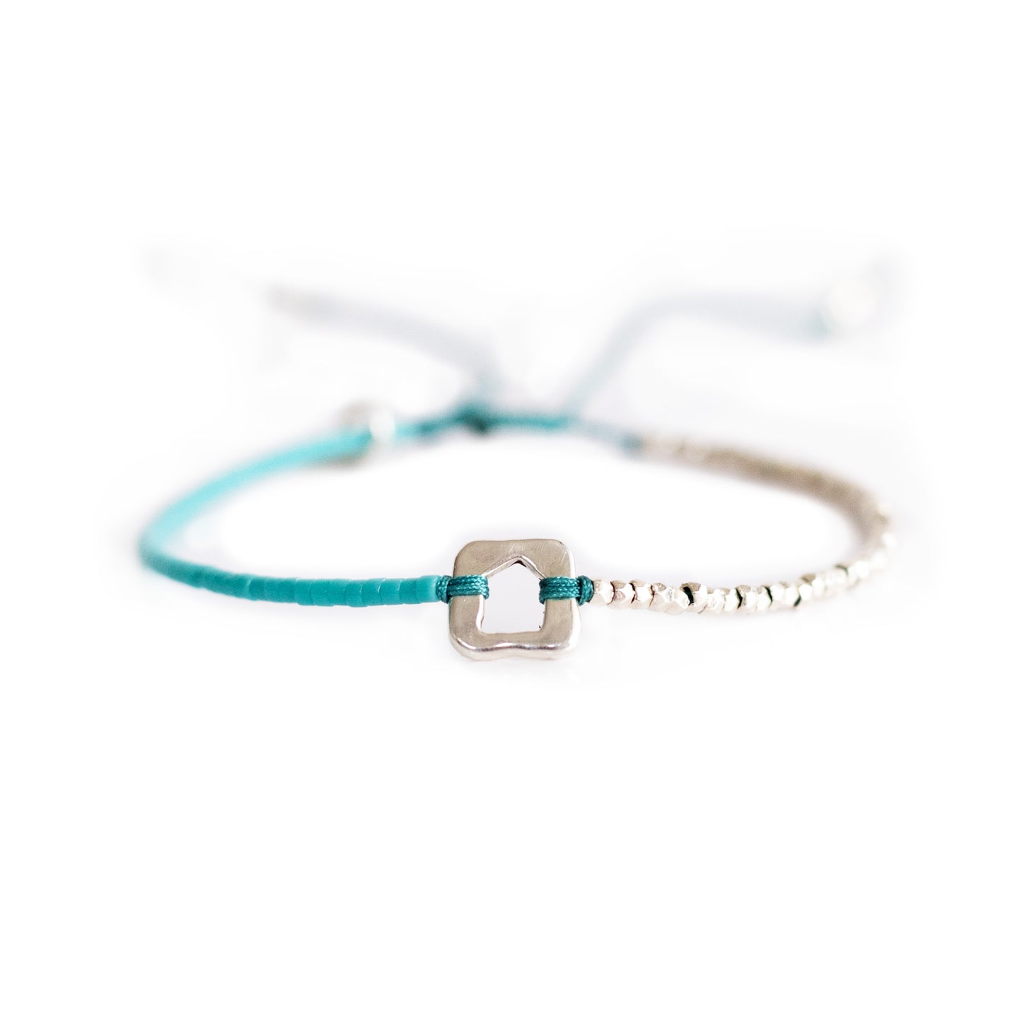 Construyendo sueños - Pulsera - Plata - Aqua