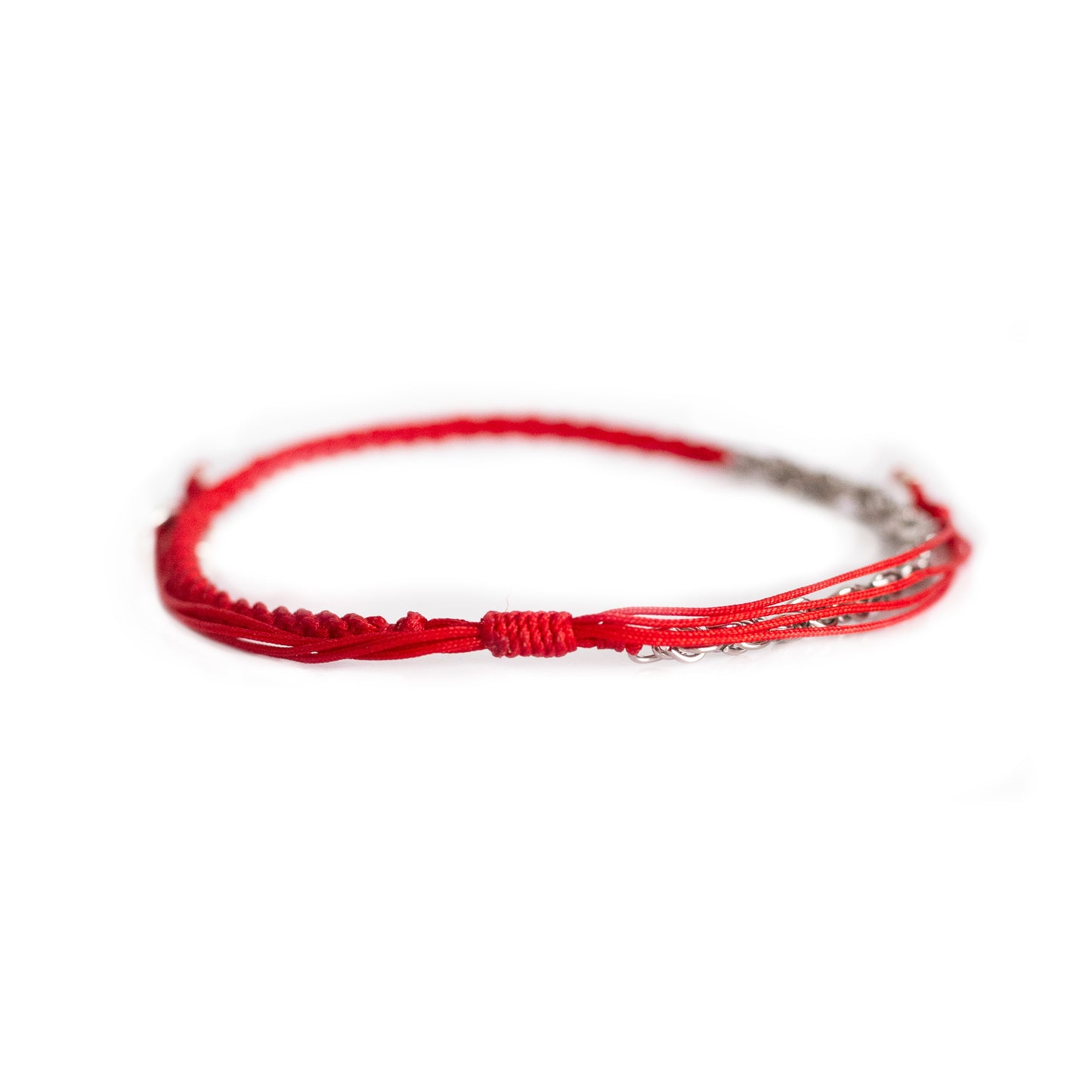 Amor y Luz - Pulsera - Plata - Rojo