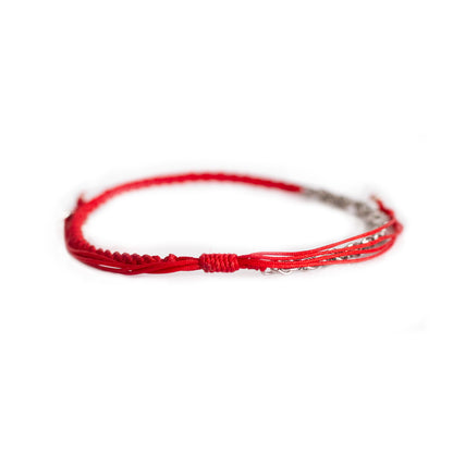 Amor y Luz - Pulsera - Plata - Rojo