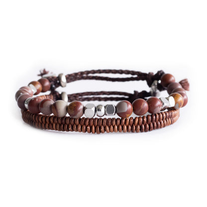 Alma y Él - Pulsera - Café