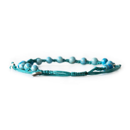 Caminar - Pulsera - Celeste