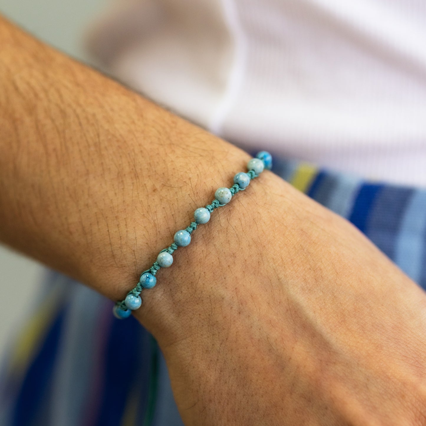 Caminar - Pulsera - Celeste