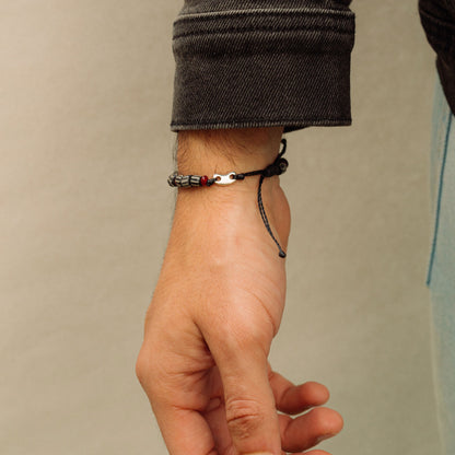 Milagro - Pulsera - Plata - Negro